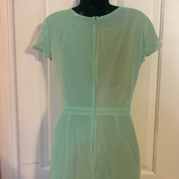 “DANA-MAXX” Silk Agnyss Flores Mint & Sequin Dress - Picture 10 of 16